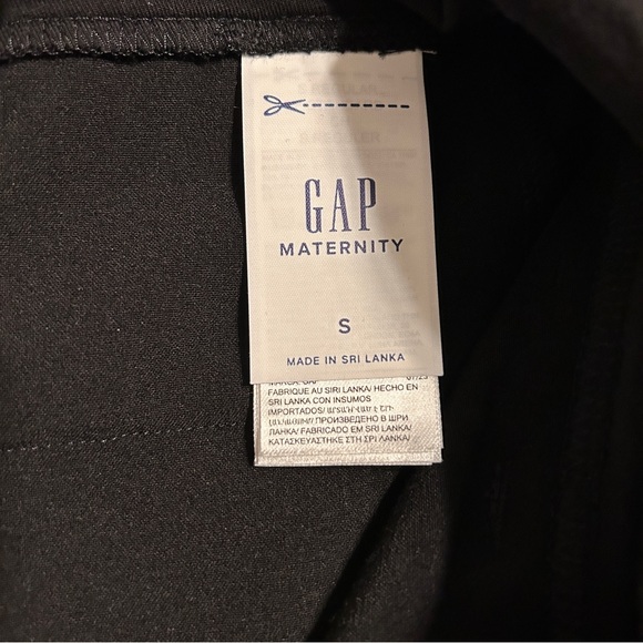🤰🍼👶 NWT GAP Maternity Full Panel Slim Pants Black Small - Picture 7 of 8